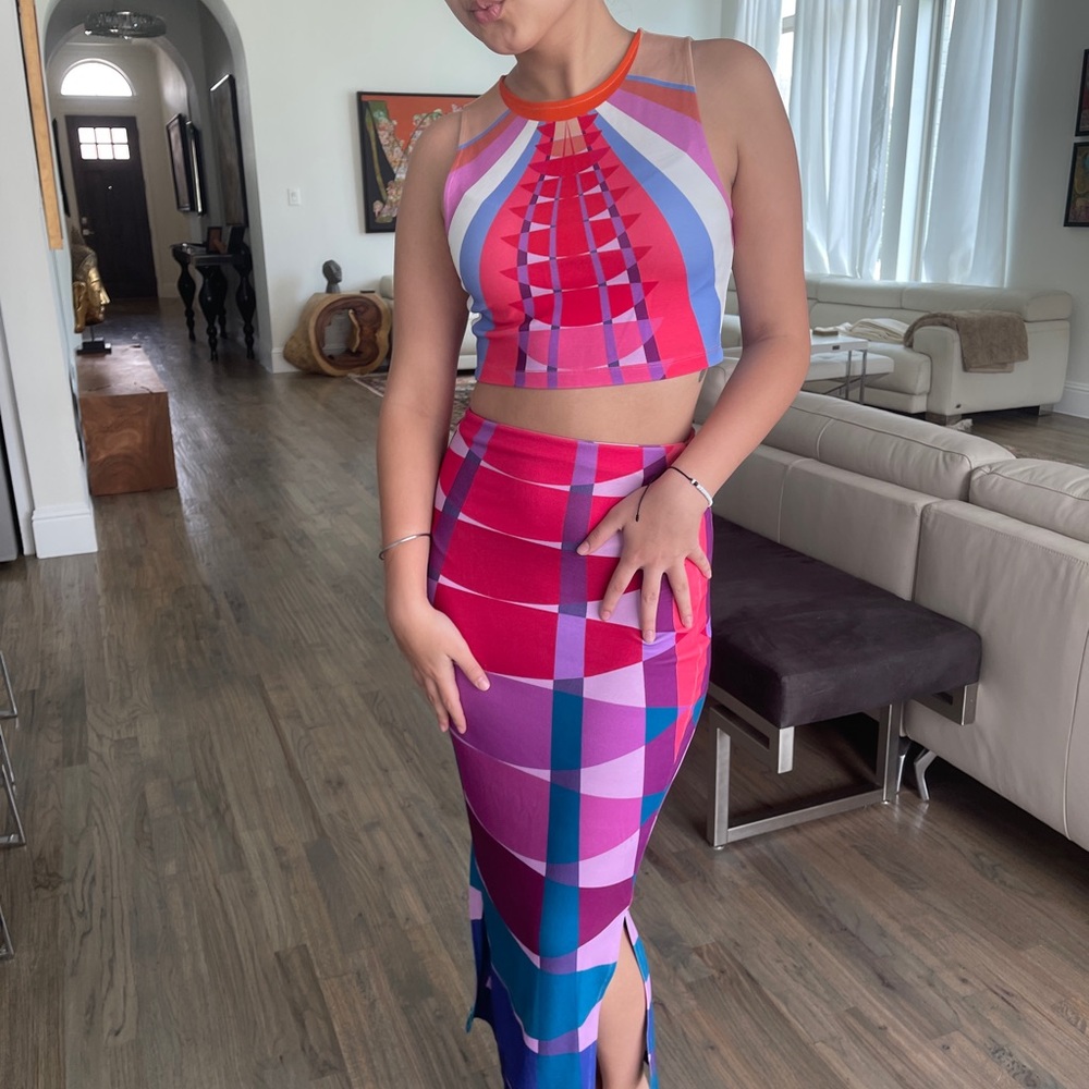 Mara Hoffman 2 piece top and skirt